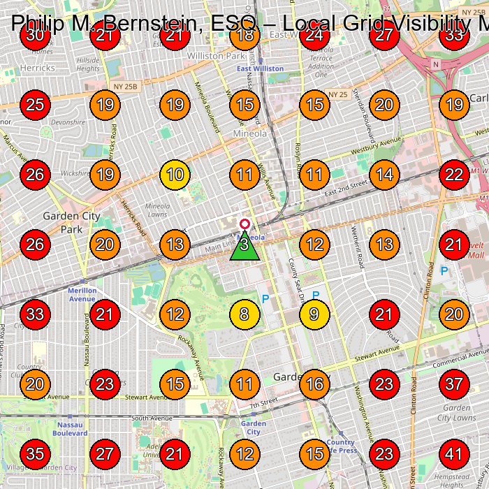 Philip M. Bernstein, ESQ GeoGrid visibility map for Employment Attorney in Garden City